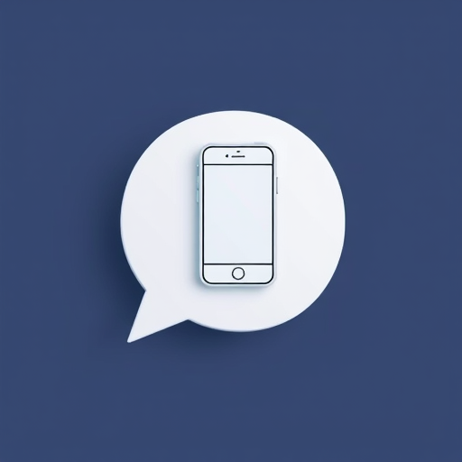 create a clean, minimalistic icon of a phone inside a chat bubble, high resolution 4K, camera settings: f/8, ISO 100, 1/250s, view from slightly above for a 3D perspective, using a DSLR camera style for sharpness and clarity