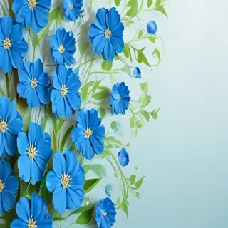 background blue flower