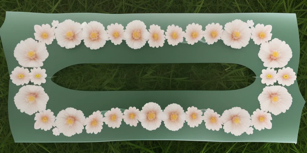 transparent flower border