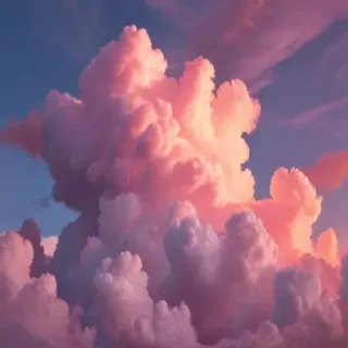 aesthetic pink clouds