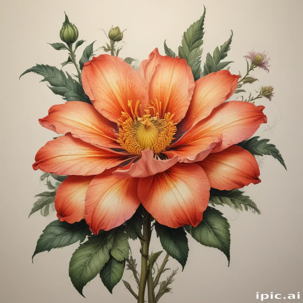 flower drawing png