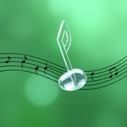 transparent music note