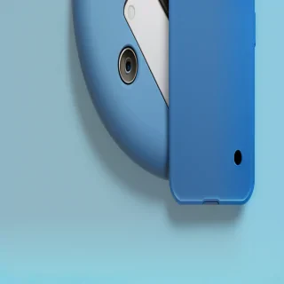 blue phone background