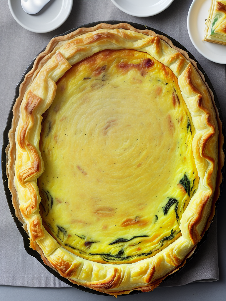 recipe for quiche with puff pastry