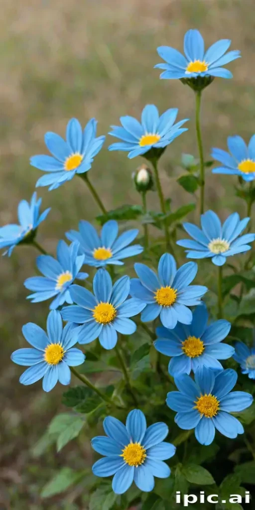 blue flowers transparent