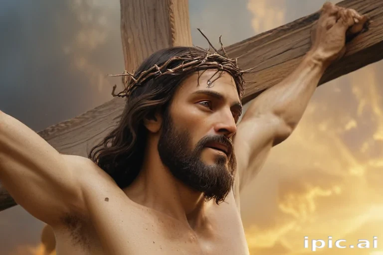 picture of jesus on cross