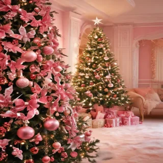 christmas wallpaper pink