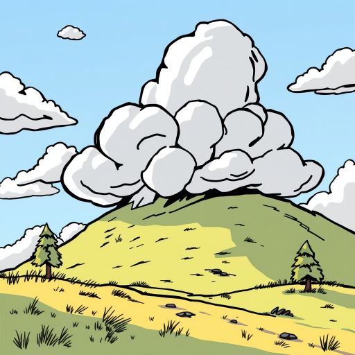 cartoon cloud drawing