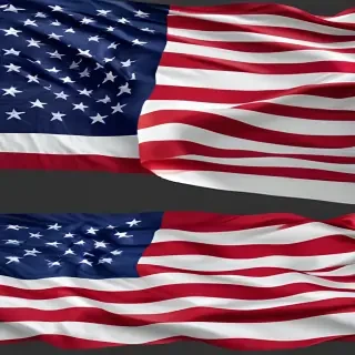american flag waving png