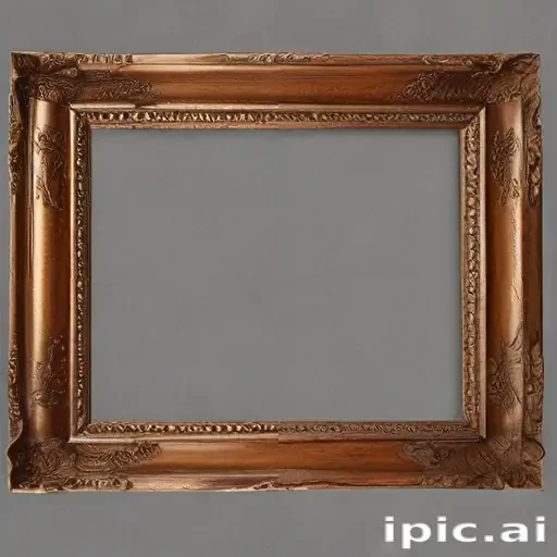 wooden picture frame png