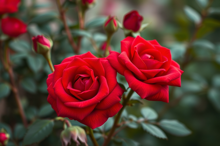 red roses aesthetic