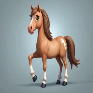 pictures of a cartoon horse