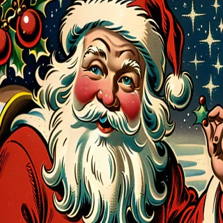 free vintage santa images