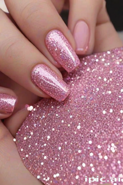 pink glitter aesthetic