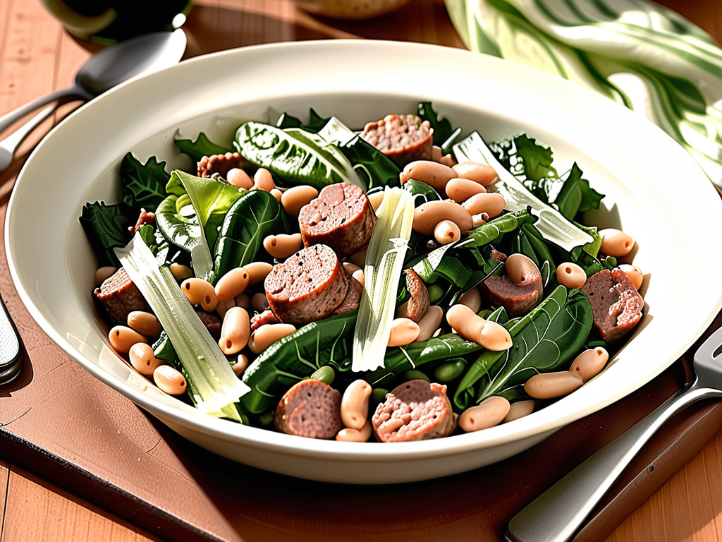 escarole and beans with sausage