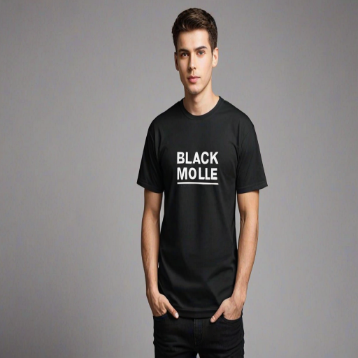 black tee shirt mockup