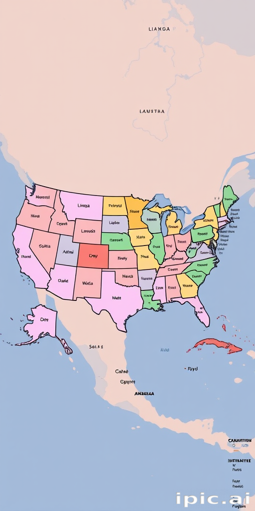usa map states