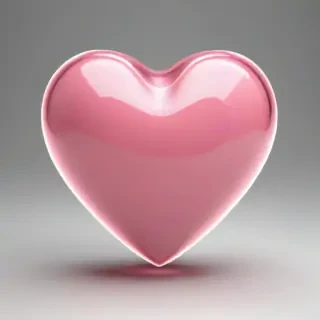 pink heart transparent