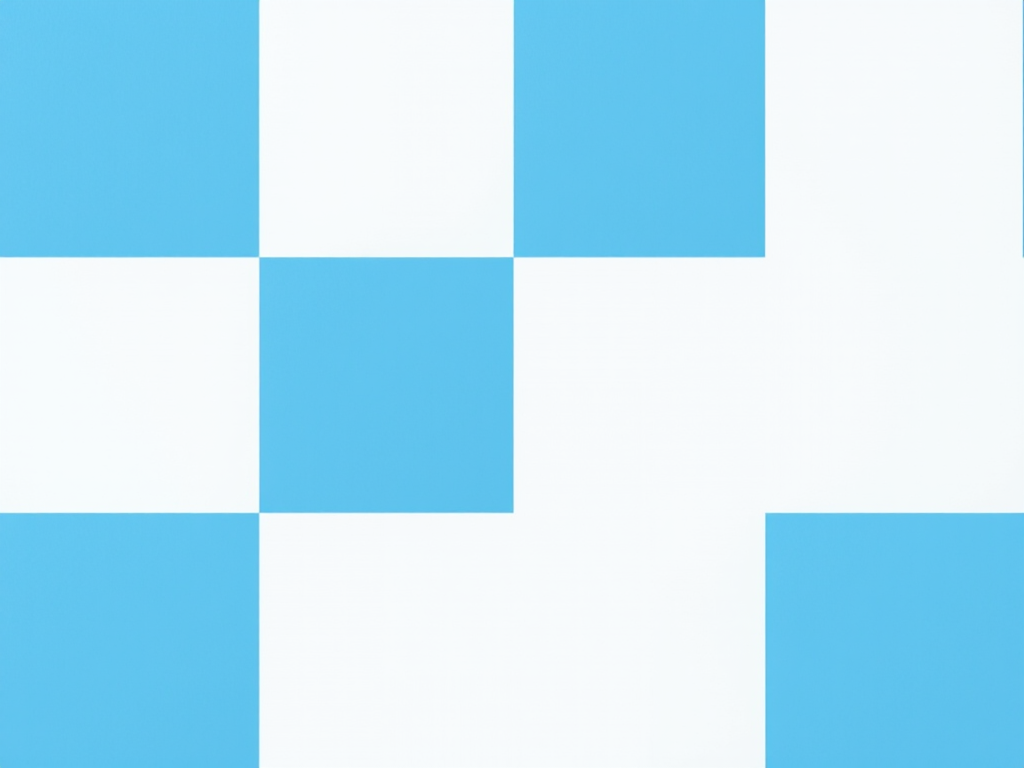 Create a seamless blue and white checkered pattern with a smooth texture, captured using a DSLR camera at f/8 aperture, ISO 100, 50mm lens, from a top-down view to enhance image clarity and detail.