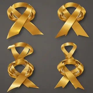 gold ribbon clipart