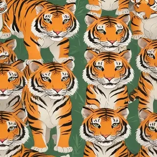 cartoon tigers