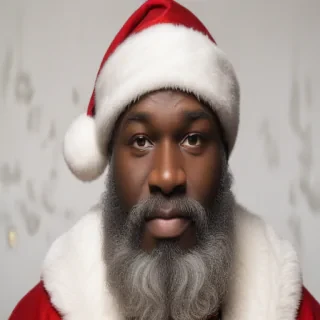 black santa png