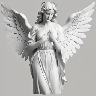 angel clip art black and white