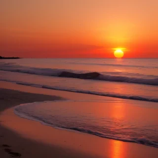 sunset on the beach backgrounds