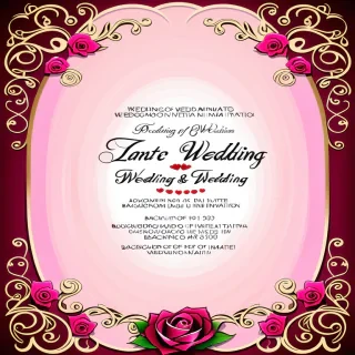 background of wedding invitation