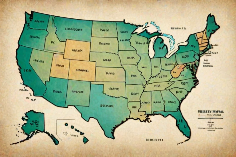 map united states