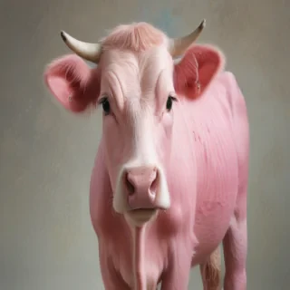 pink cow wallpaper