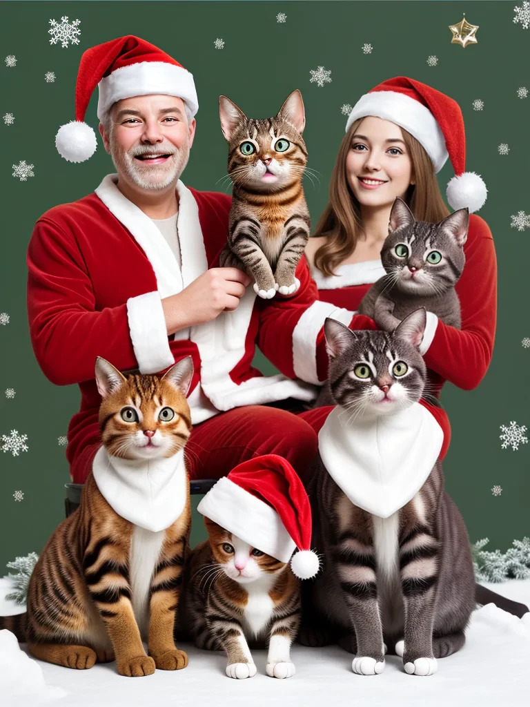 merry christmas cats images