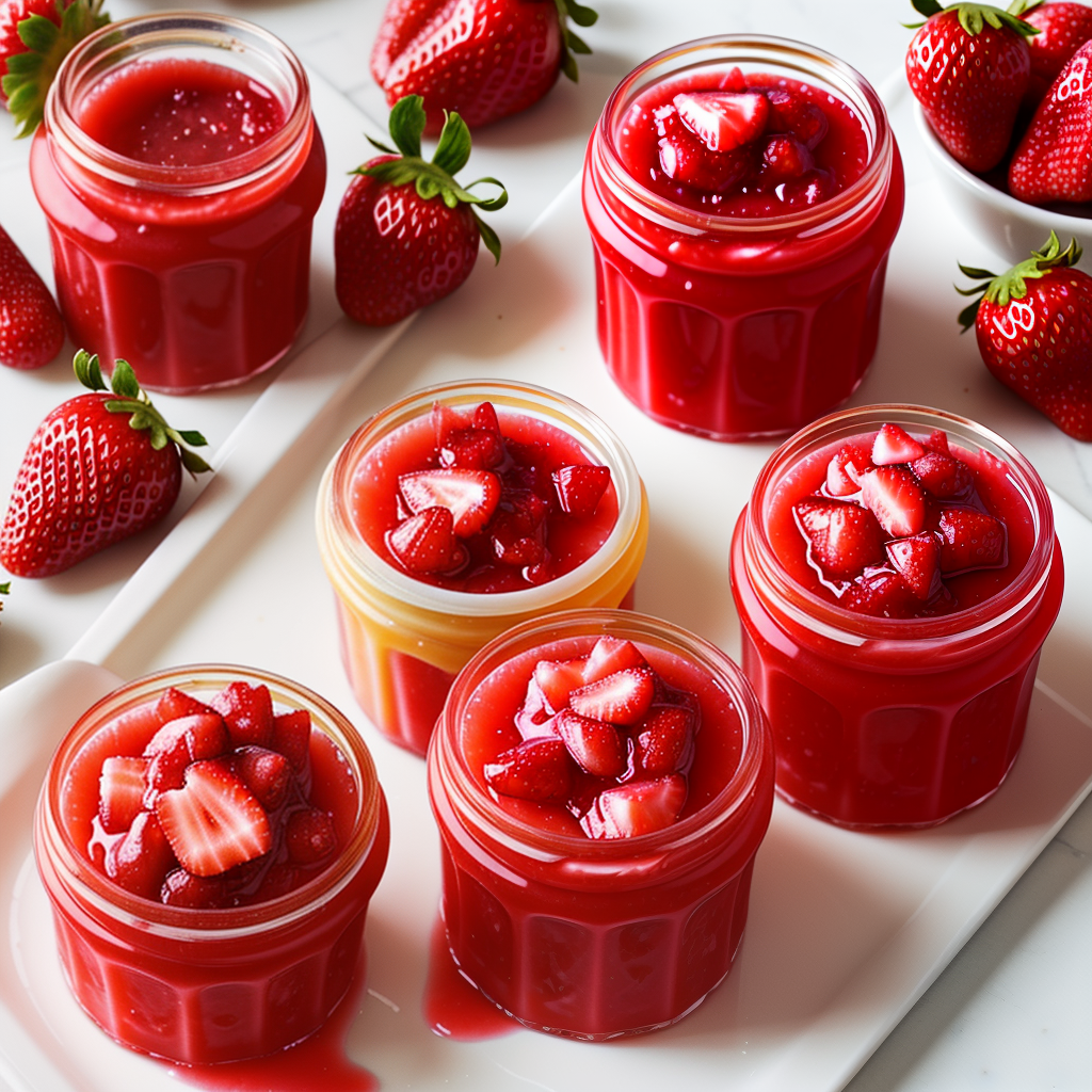 strawberry rhubarb jam with jello