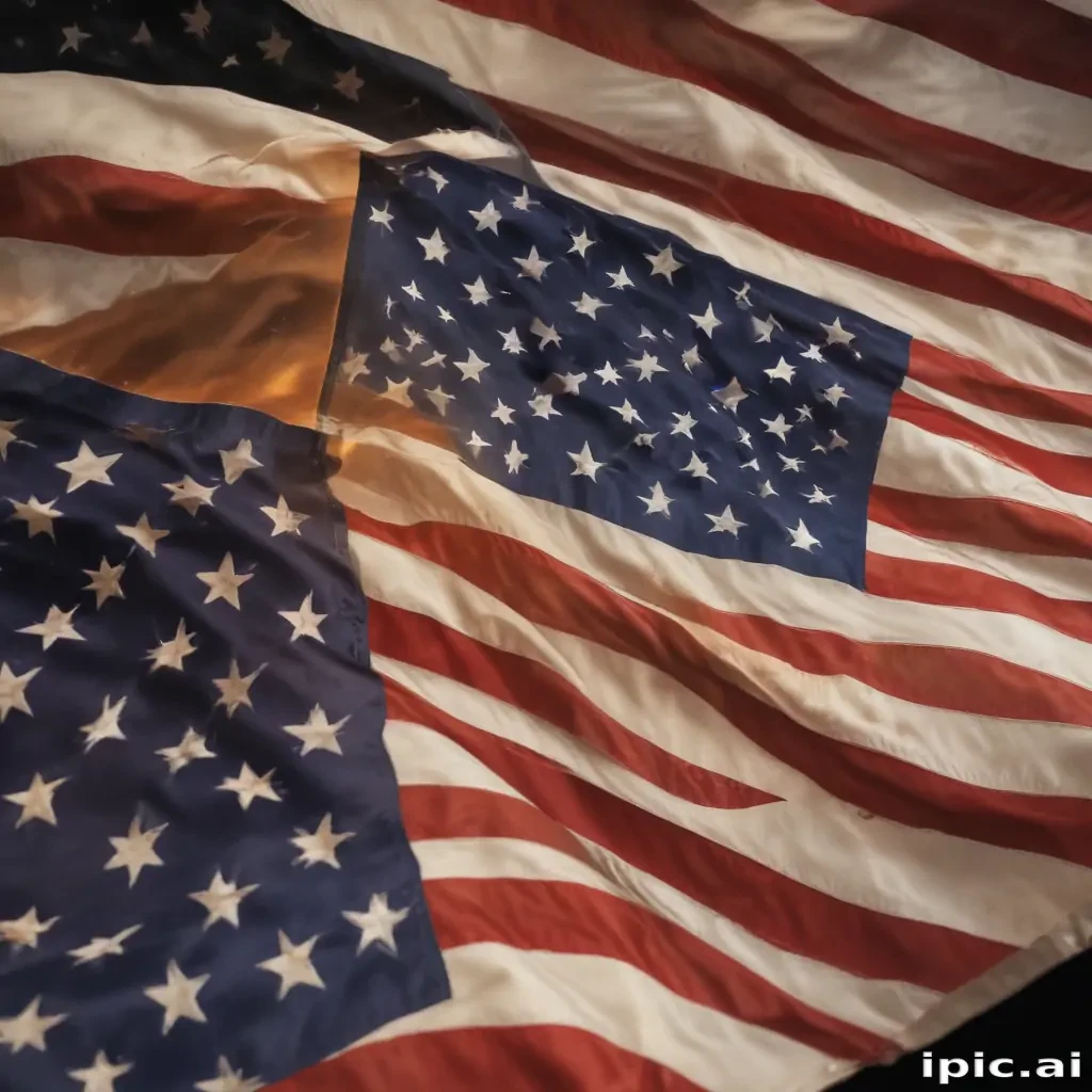 american flag aesthetic