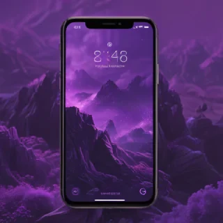 purple home screen wallpaper
