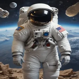 astronaut cartoon
