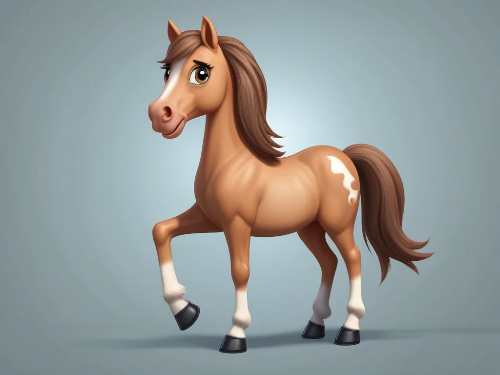 pictures of a cartoon horse