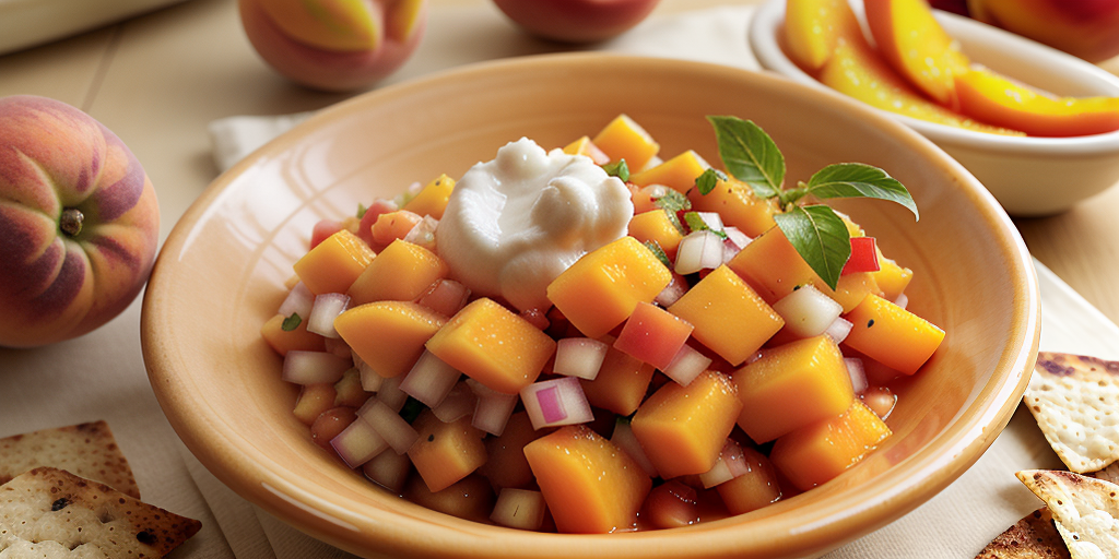 santa barbara salsa mango with peach