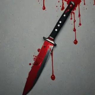 bloody knife aesthetic