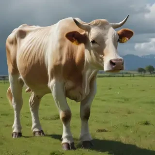 transparent cow