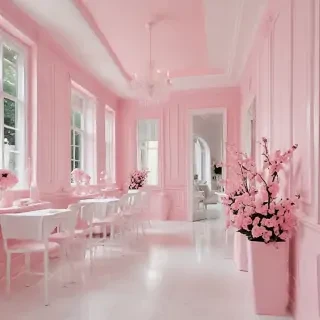 pink and white aesthetic