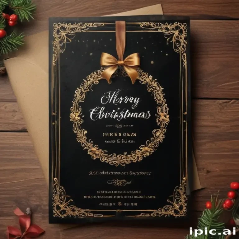 christmas card template psd