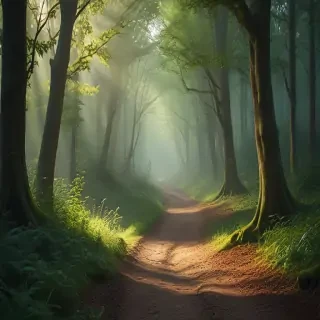 beautiful magical forest background