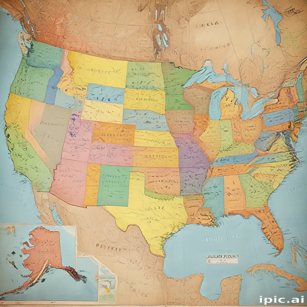 map united states