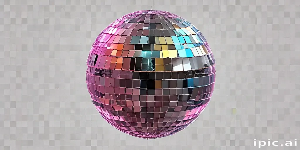 transparent background disco ball png
