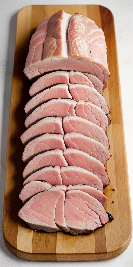 thick slice of pork or lamb