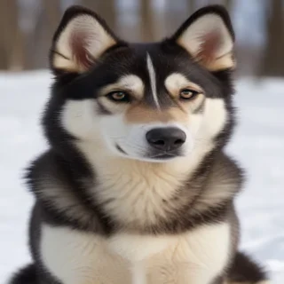 alaskan husky shepherd