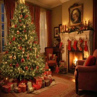 old fashioned christmas pictures