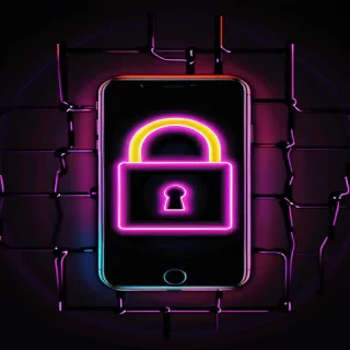 lock screen neon wallpaper iphone