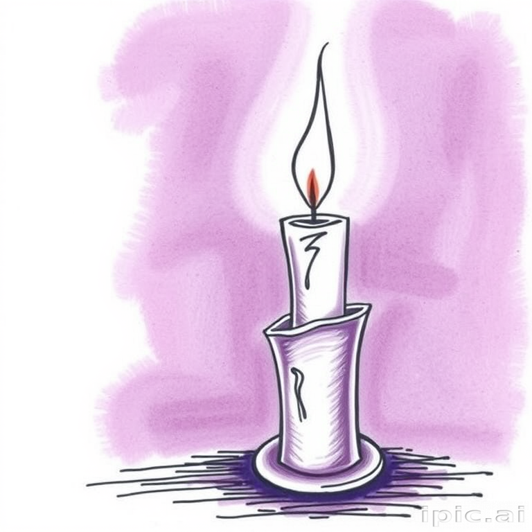 candle drawing